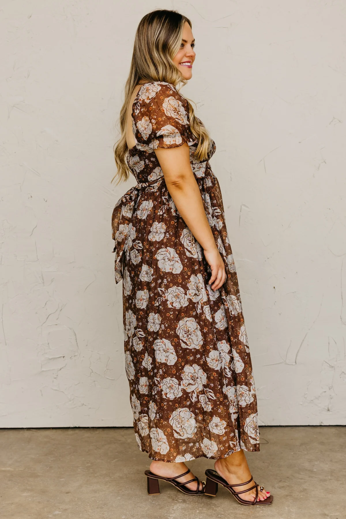 The Chelsea Fall Floral Midi Dress - Image 6