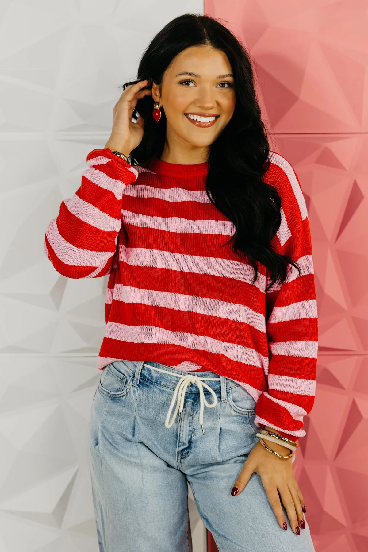 The Chrissie Striped Sweater - Image 3