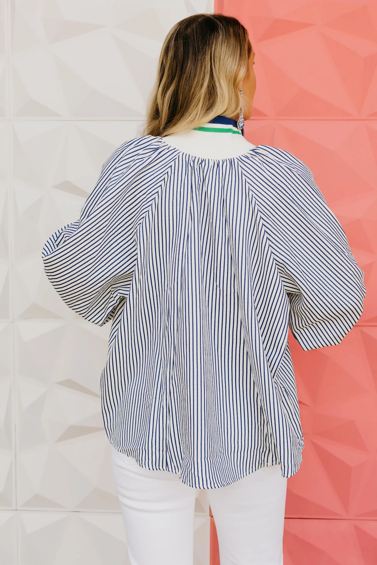 The Christopher Half Zip Striped Top - Image 7