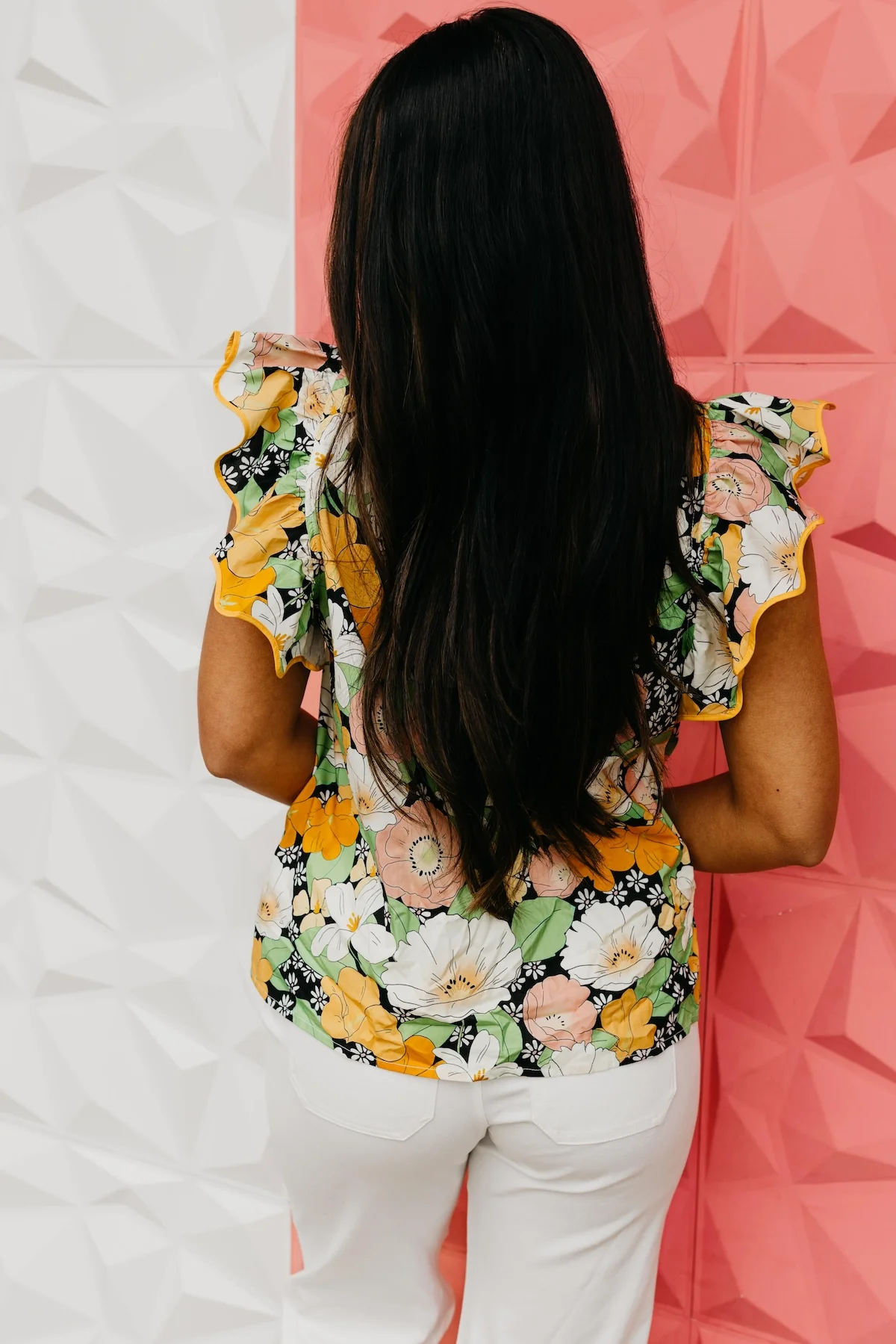 The Cohen Floral Button Up Blouse - Image 10