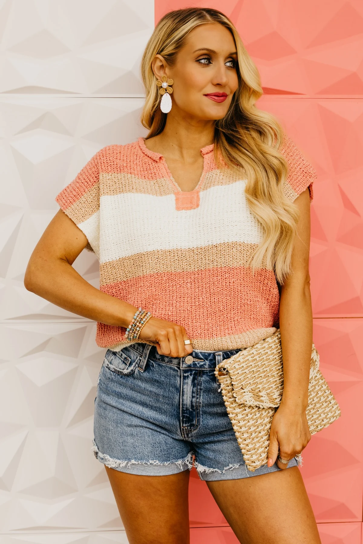 The Colt Color Block Raglan Sweater Top
