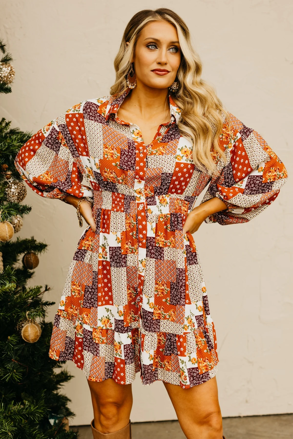 The Colton Boho Mini Dress - Image 10