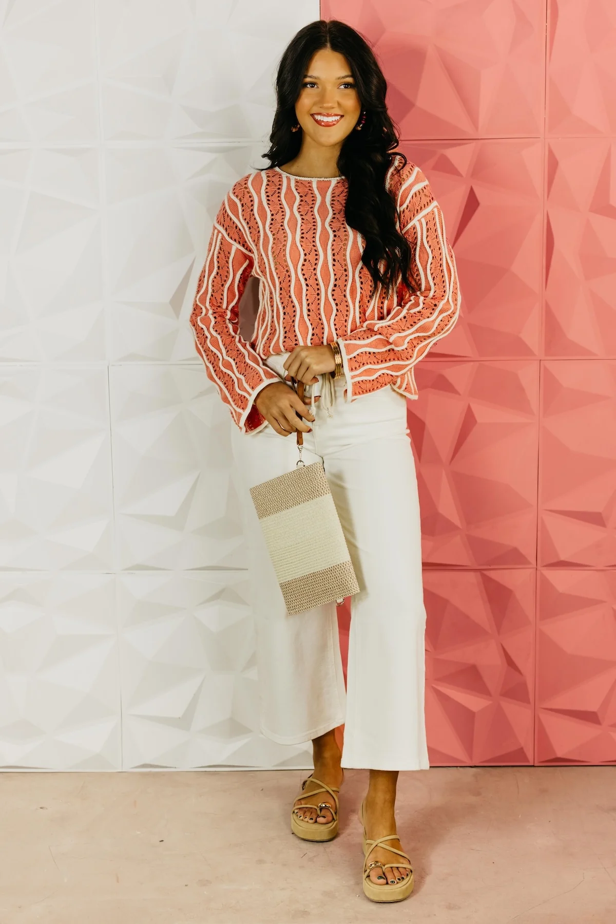 The Colton Swirl Stripe Sweater - Image 2