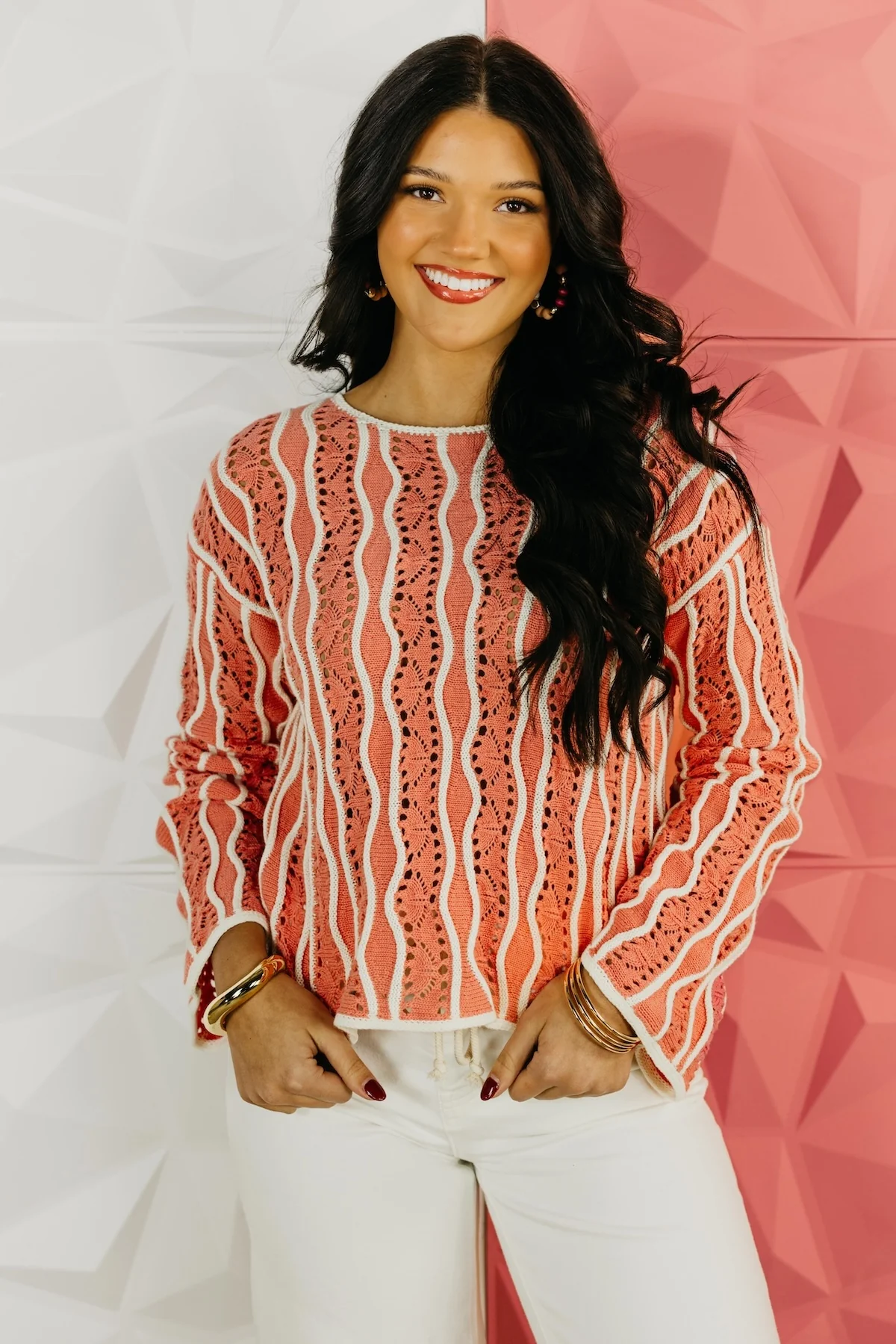 The Colton Swirl Stripe Sweater - Image 8