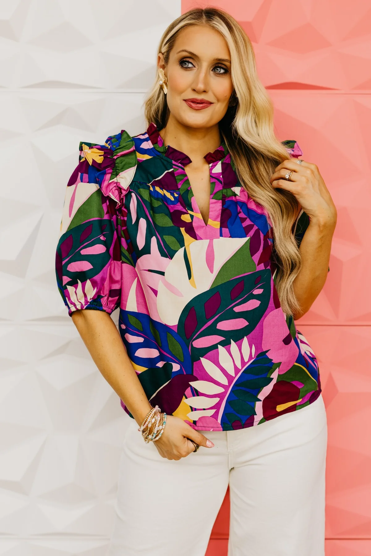 The Cyrus Floral Poplin Top - Image 9