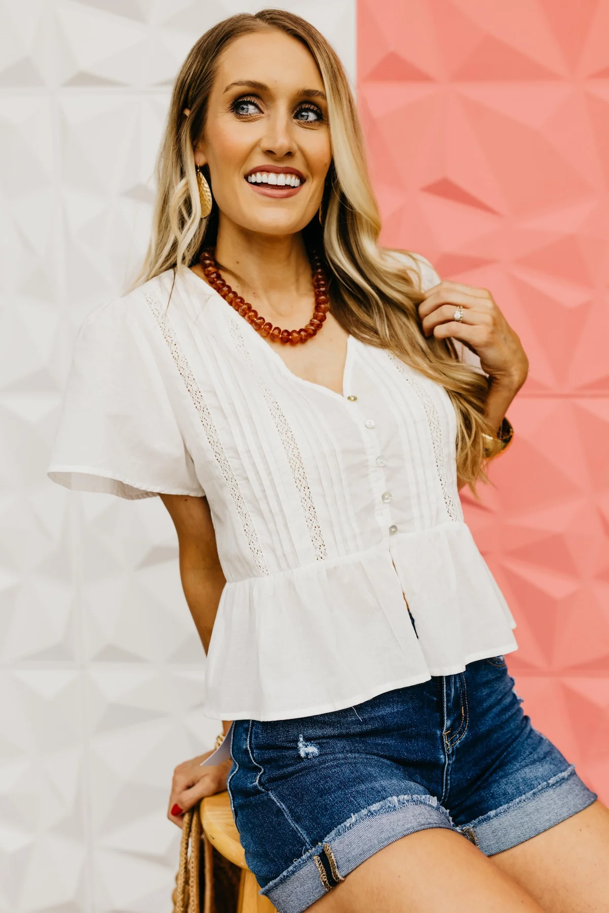 The Cyrus Flutter Sleeve Blouse