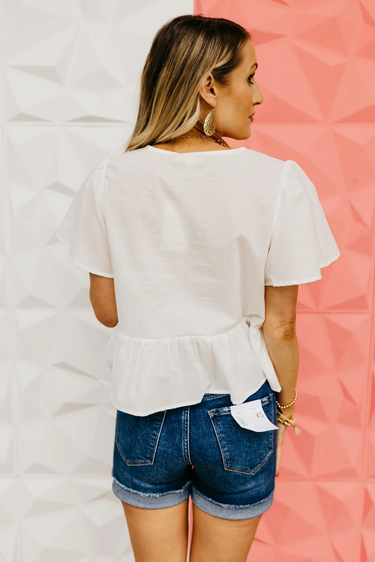The Cyrus Flutter Sleeve Blouse - Image 7