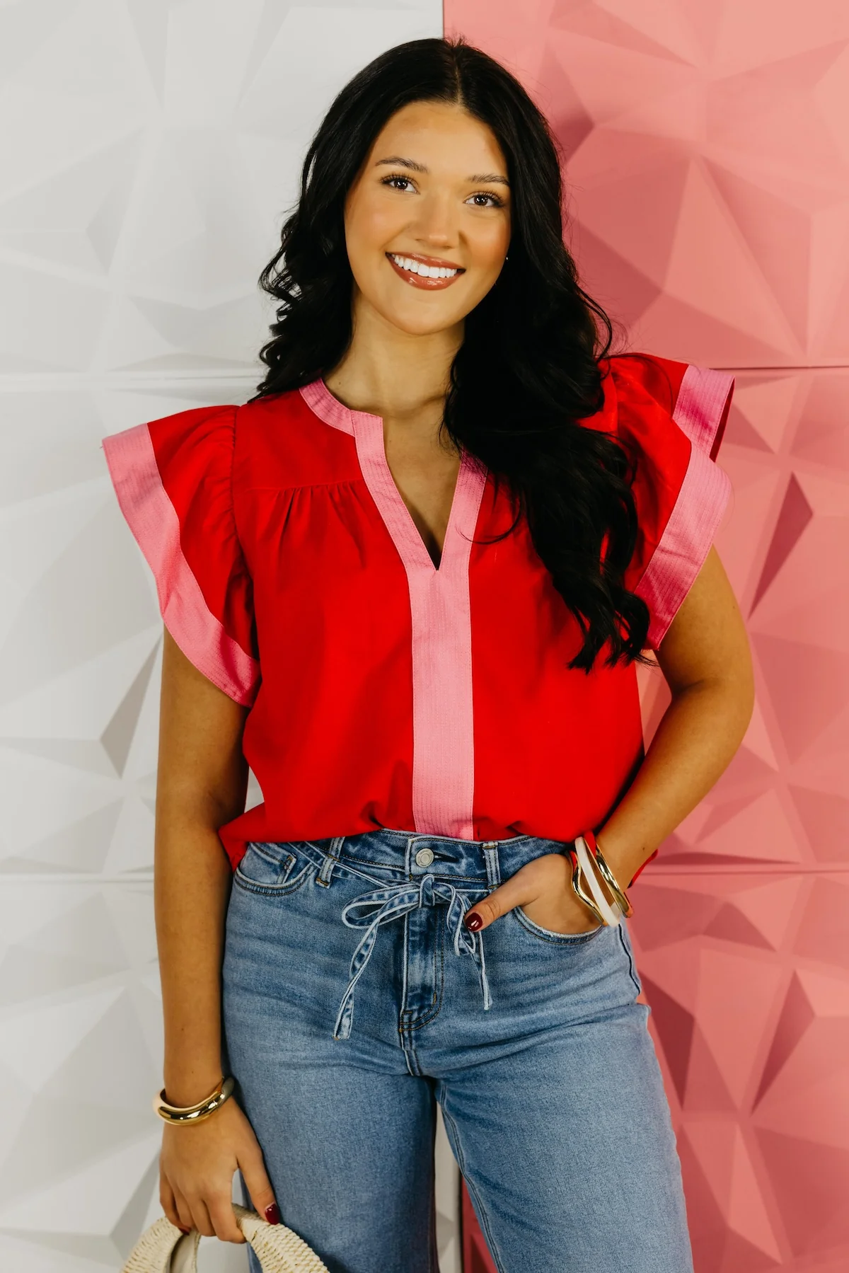 The Dallas Flutter Sleeve Top - Image 3