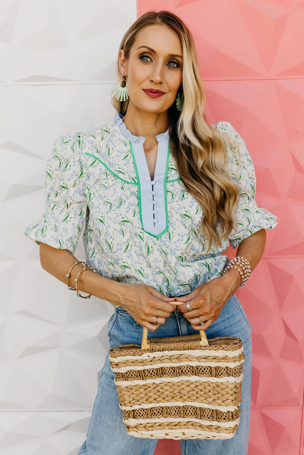 The Dalton Smocked Sleeve Blouse - Image 5
