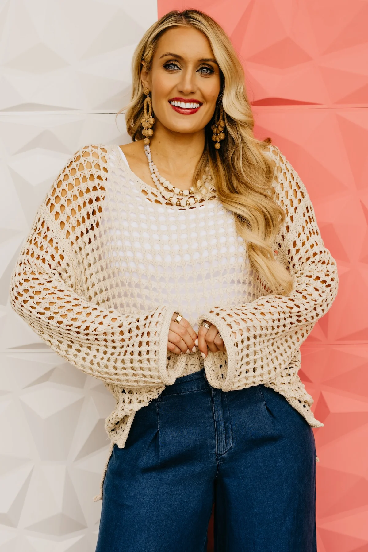 The Damien Crochet Knit Pullover Sweater - Image 10
