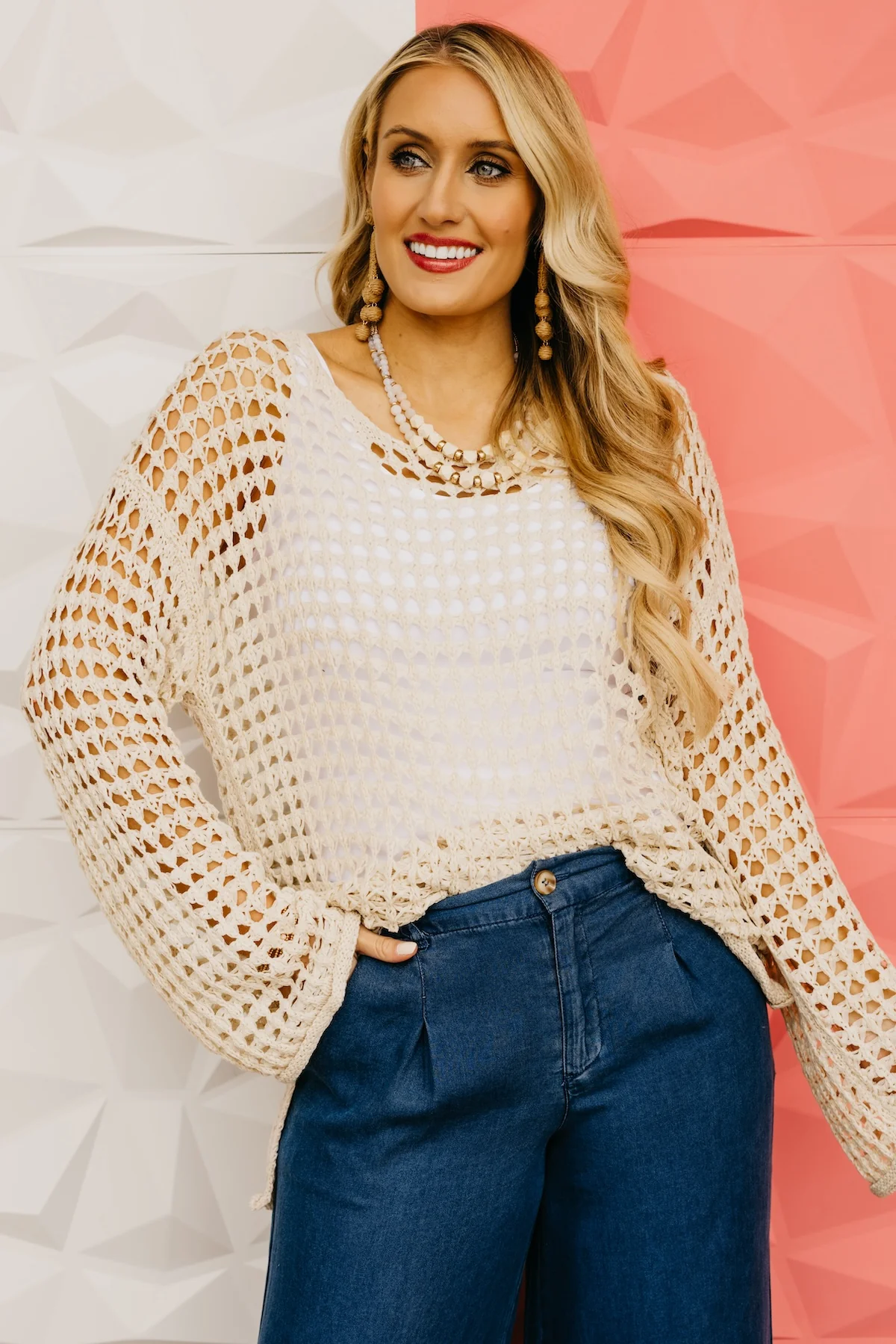 The Damien Crochet Knit Pullover Sweater - Image 8
