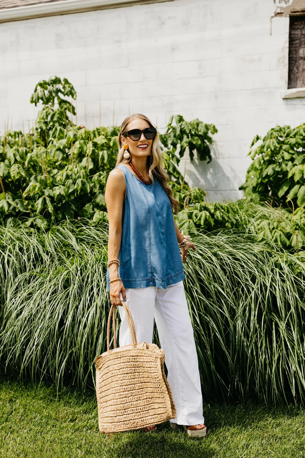 The Damon Swing Chambray Tank Top - Image 3