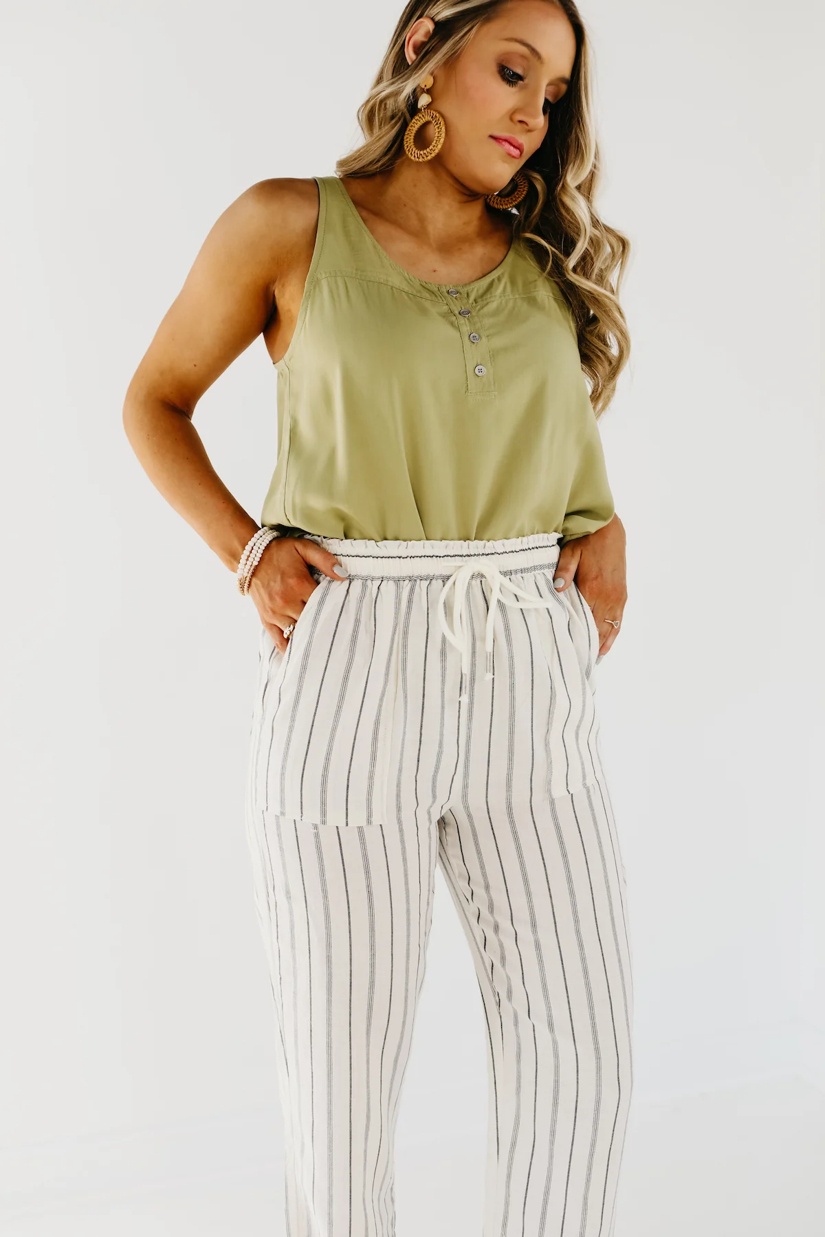 The Daniel Striped Linen Pants - FINAL SALE - Image 3