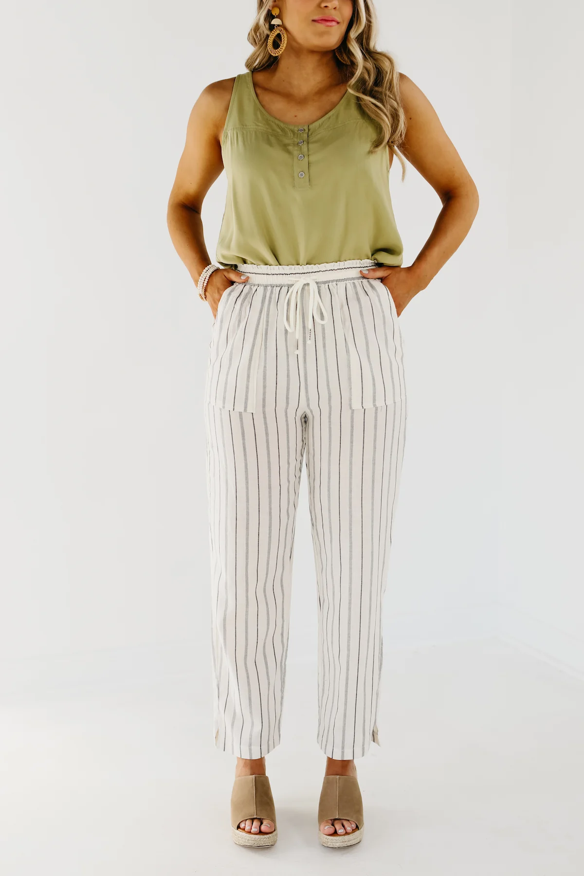 The Daniel Striped Linen Pants - FINAL SALE - Image 5