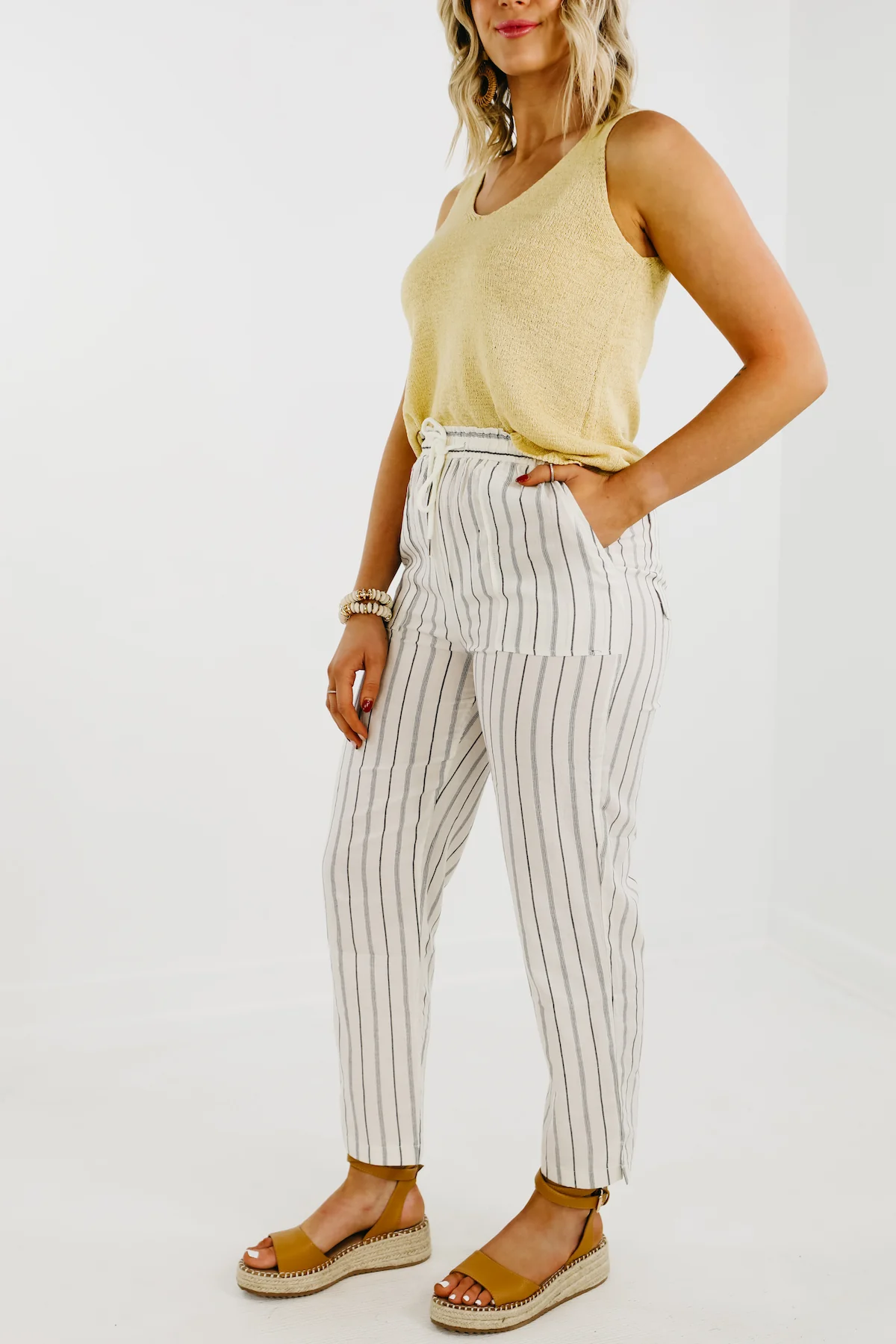 The Daniel Striped Linen Pants - FINAL SALE - Image 6
