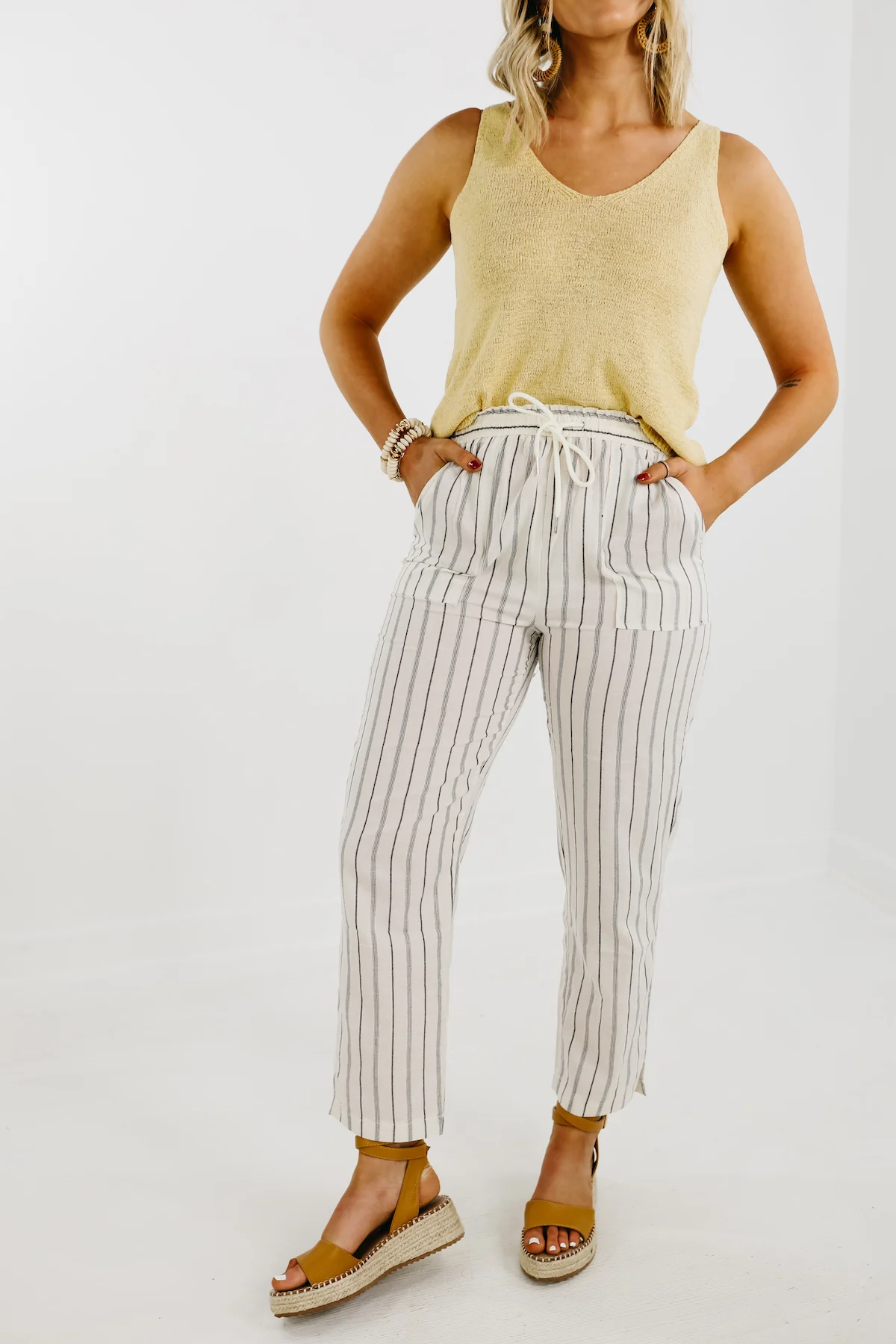 The Daniel Striped Linen Pants - FINAL SALE - Image 7