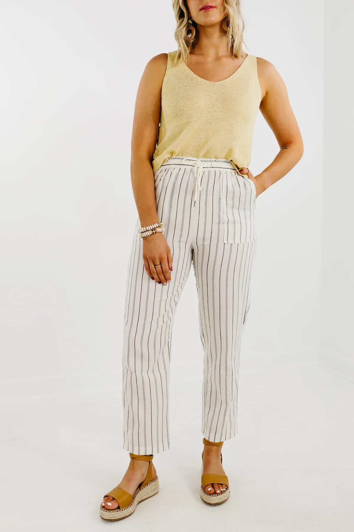 The Daniel Striped Linen Pants - FINAL SALE - Image 8