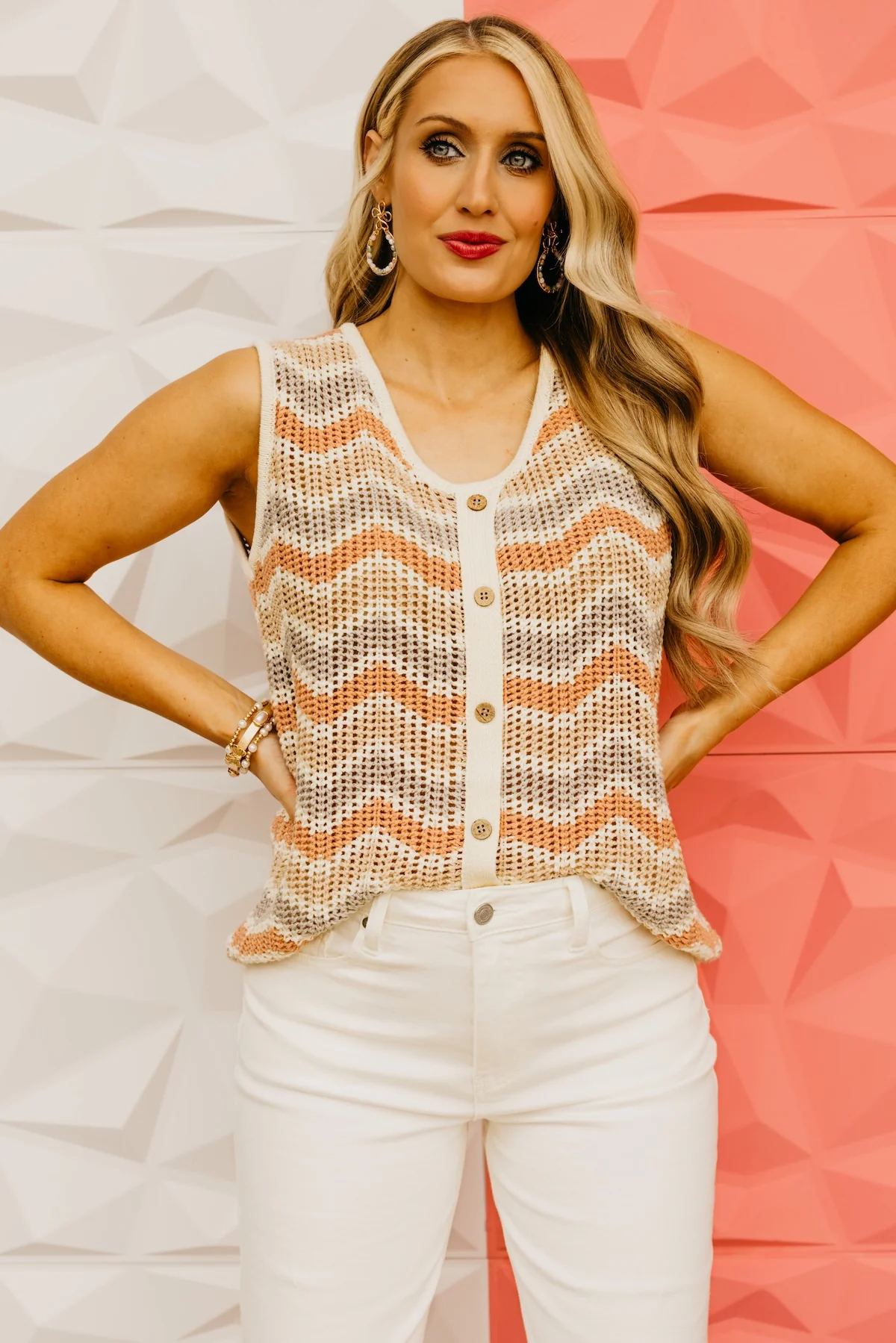 The Dante Chevron Sweater Vest - Image 7