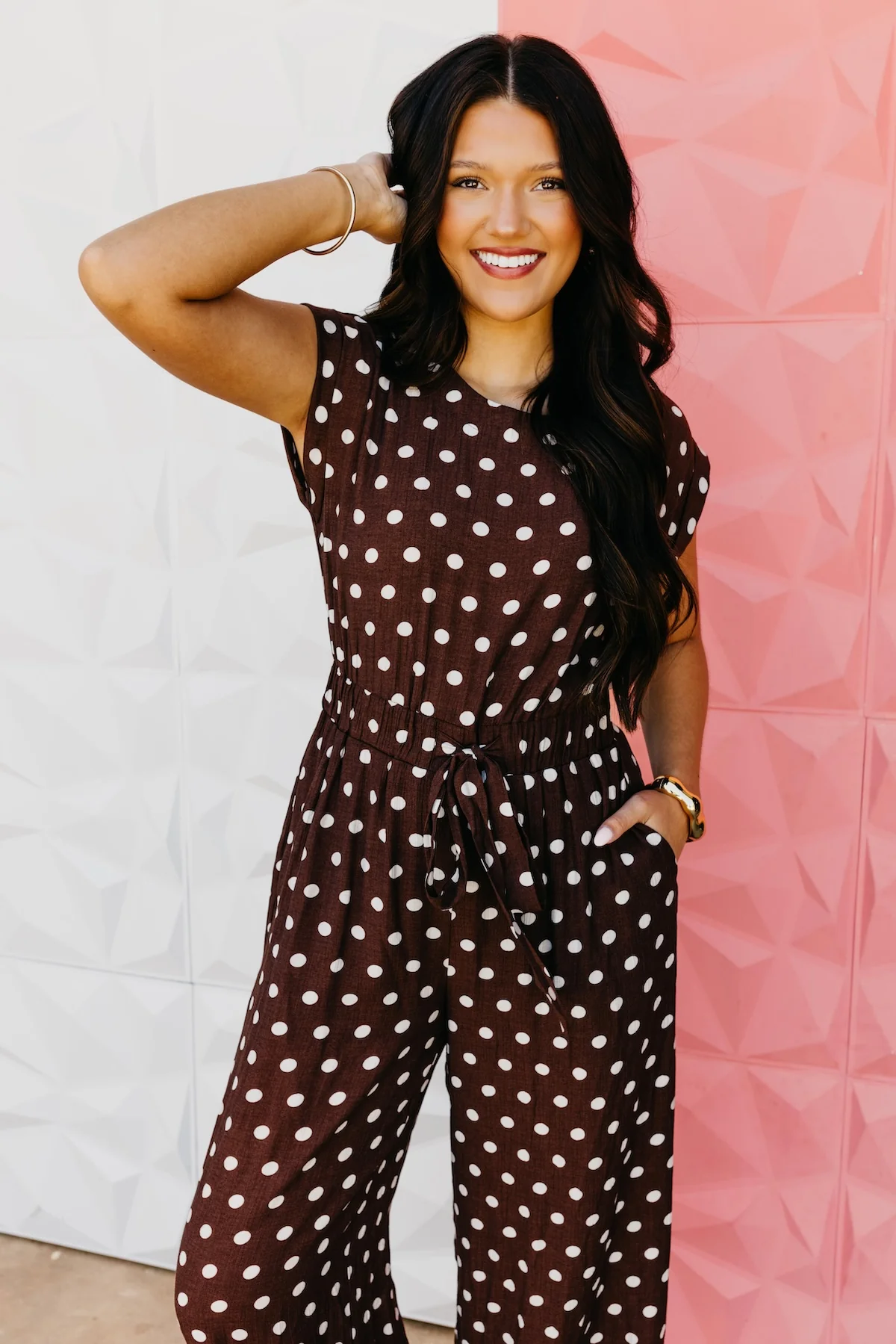 The Daphne Polka Dot Jumpsuit - Image 7