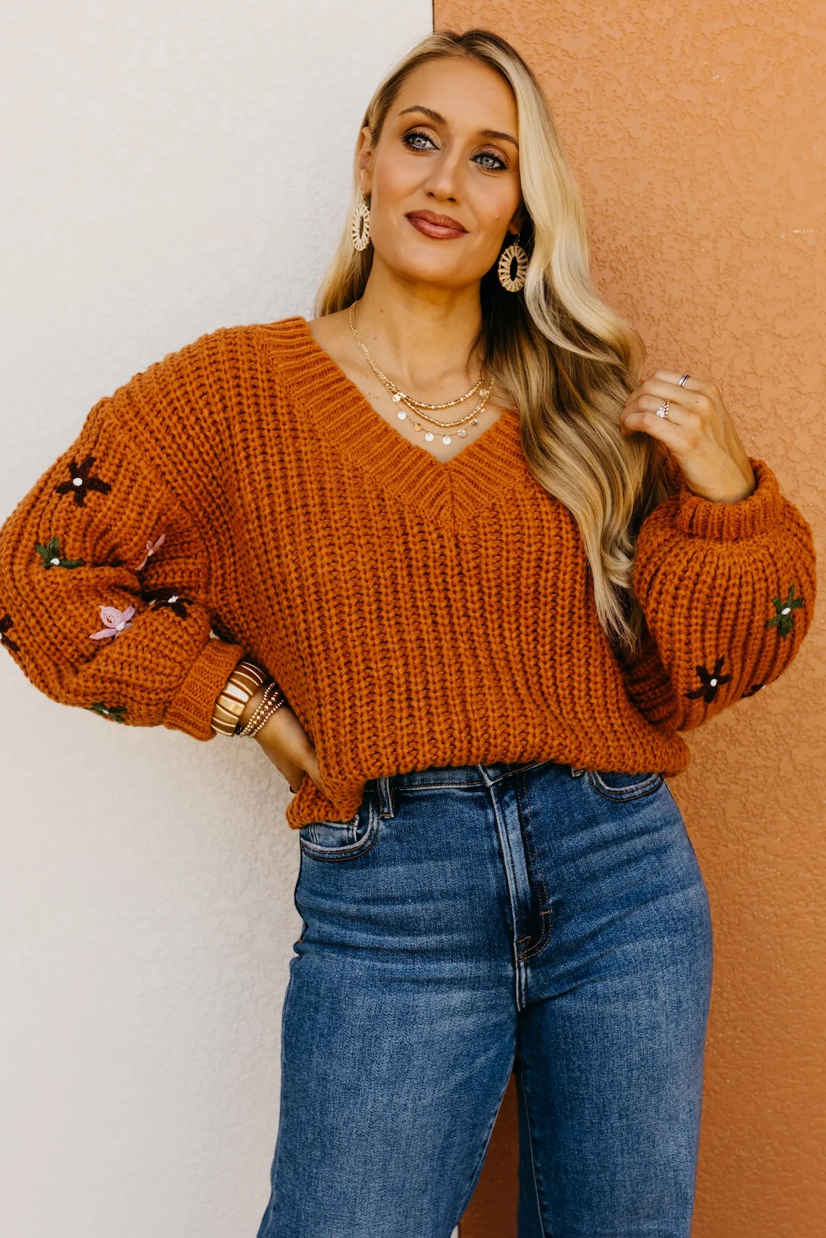 The Dario Floral Embroidered Sweater - Image 10