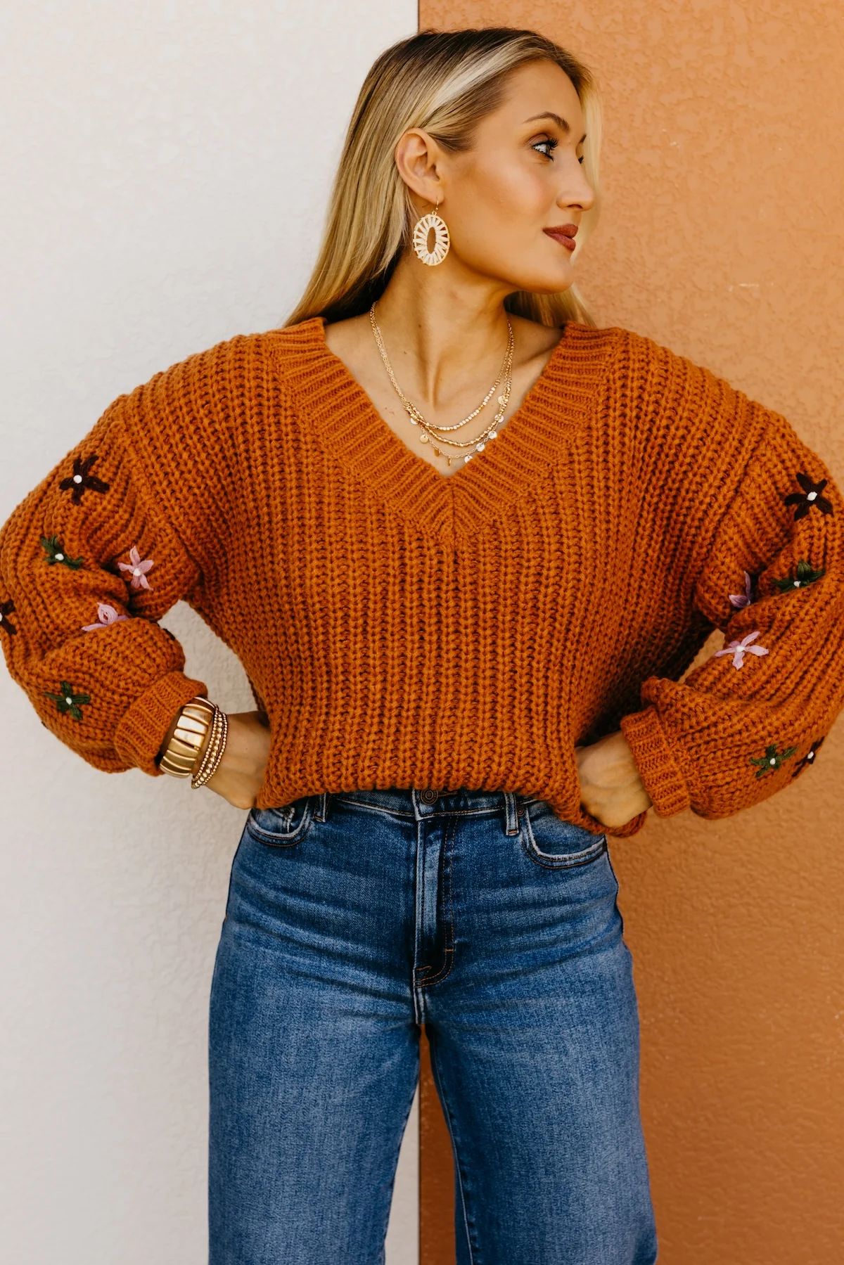 The Dario Floral Embroidered Sweater - Image 12