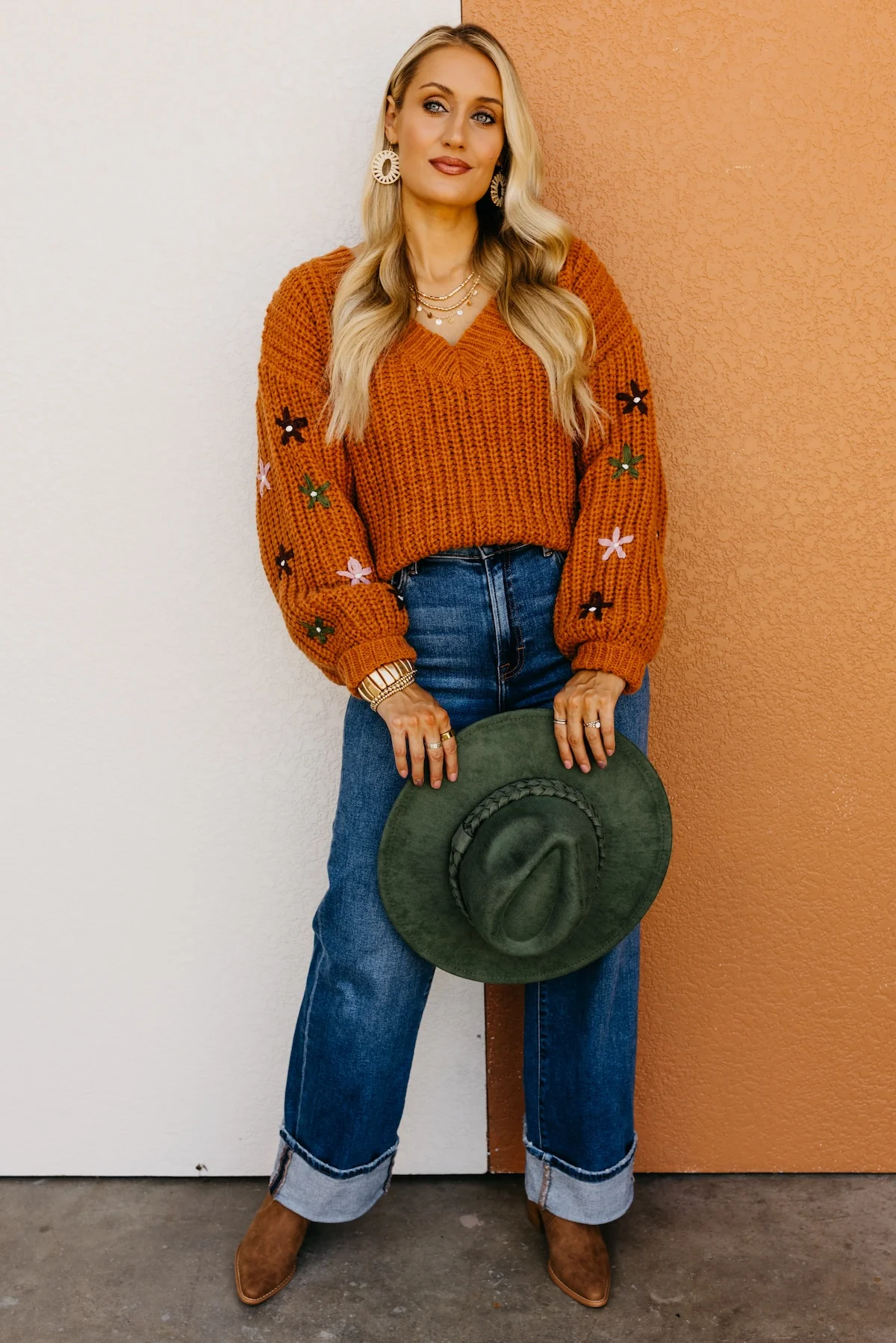 The Dario Floral Embroidered Sweater - Image 3