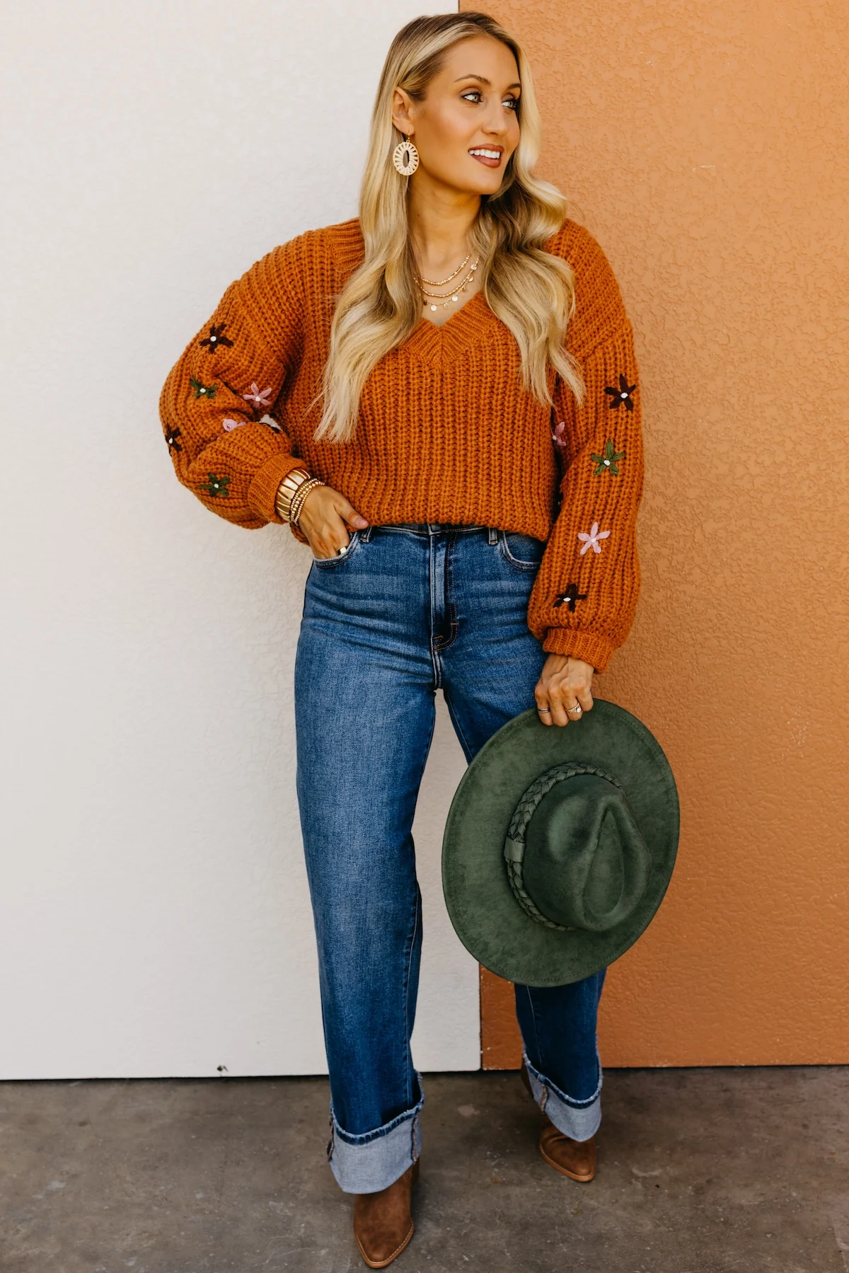The Dario Floral Embroidered Sweater - Image 4