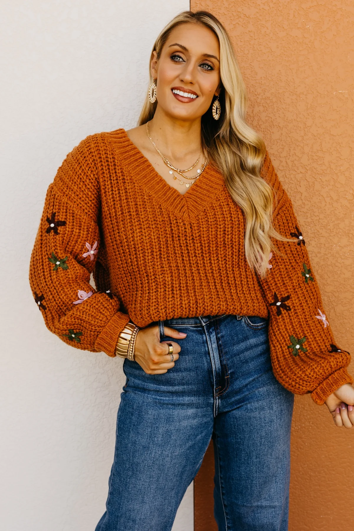 The Dario Floral Embroidered Sweater - Image 6