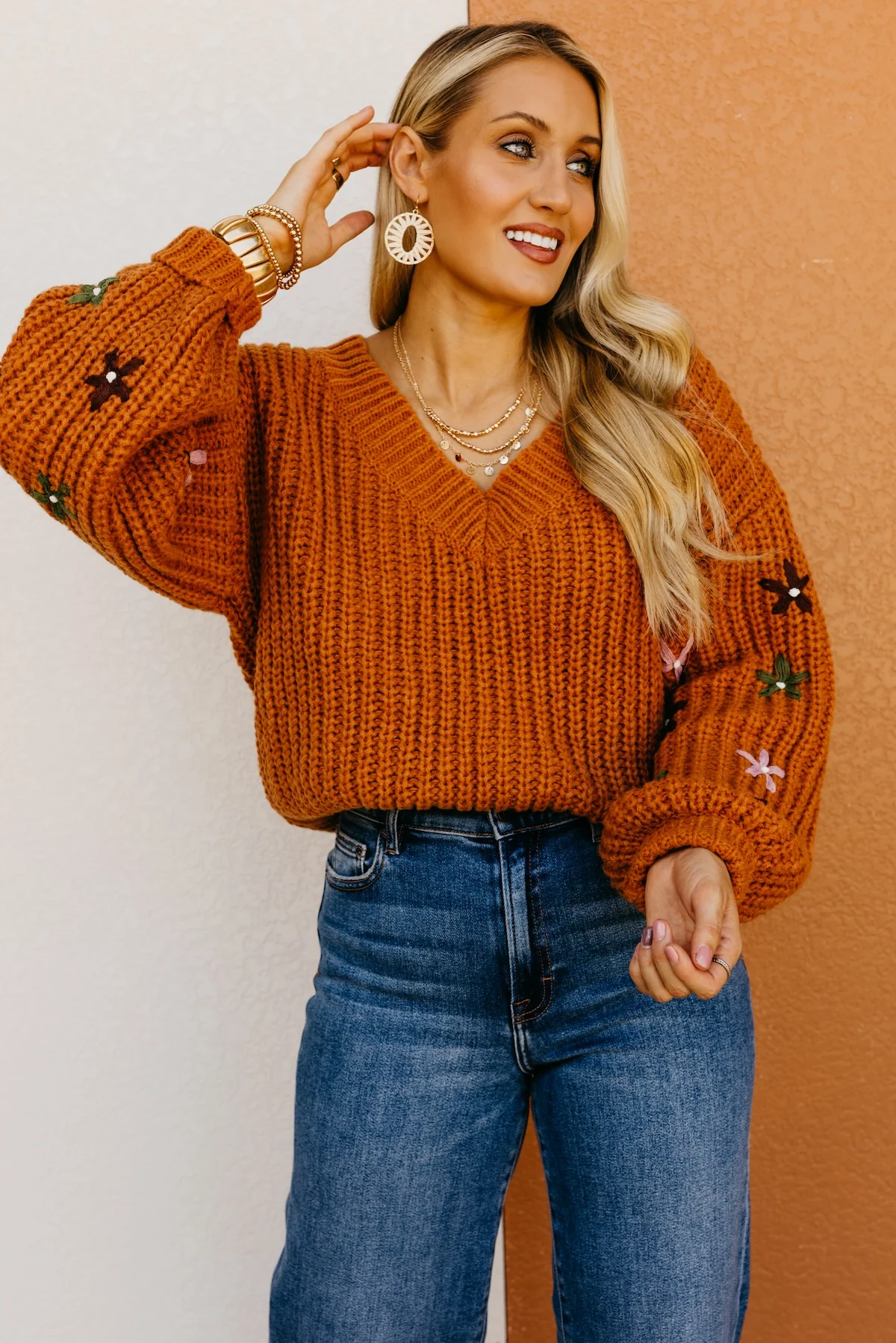 The Dario Floral Embroidered Sweater - Image 9