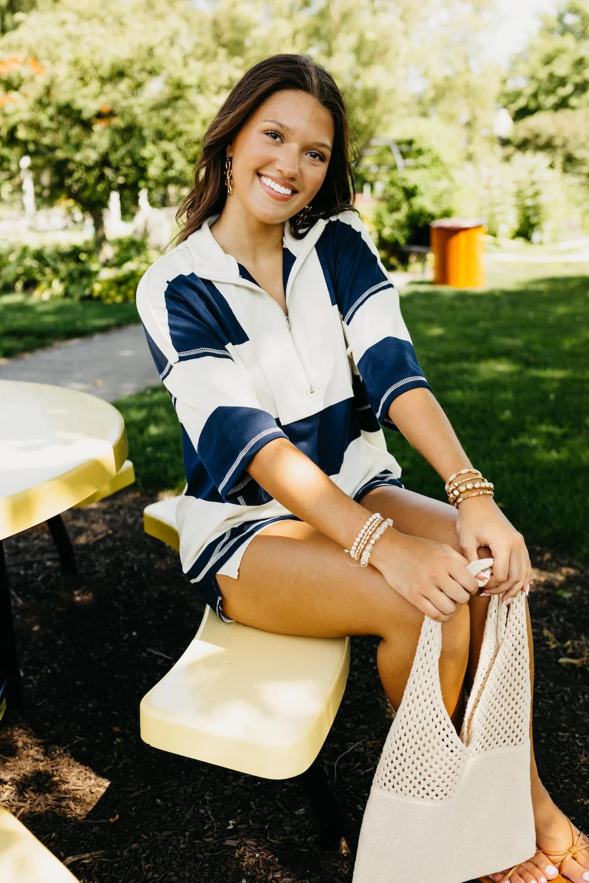 The Dax Half Zip Raglan Knit Top