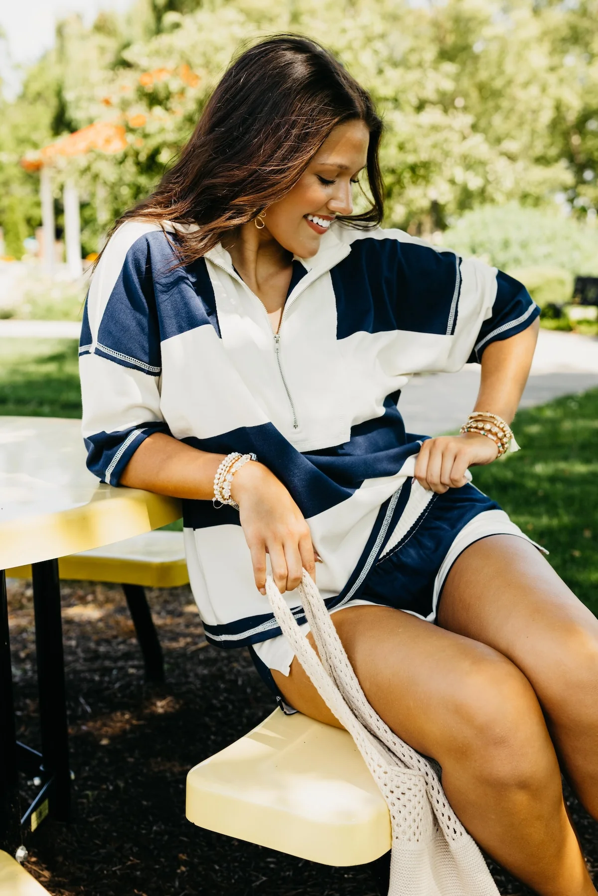 The Dax Half Zip Raglan Knit Top - Image 3