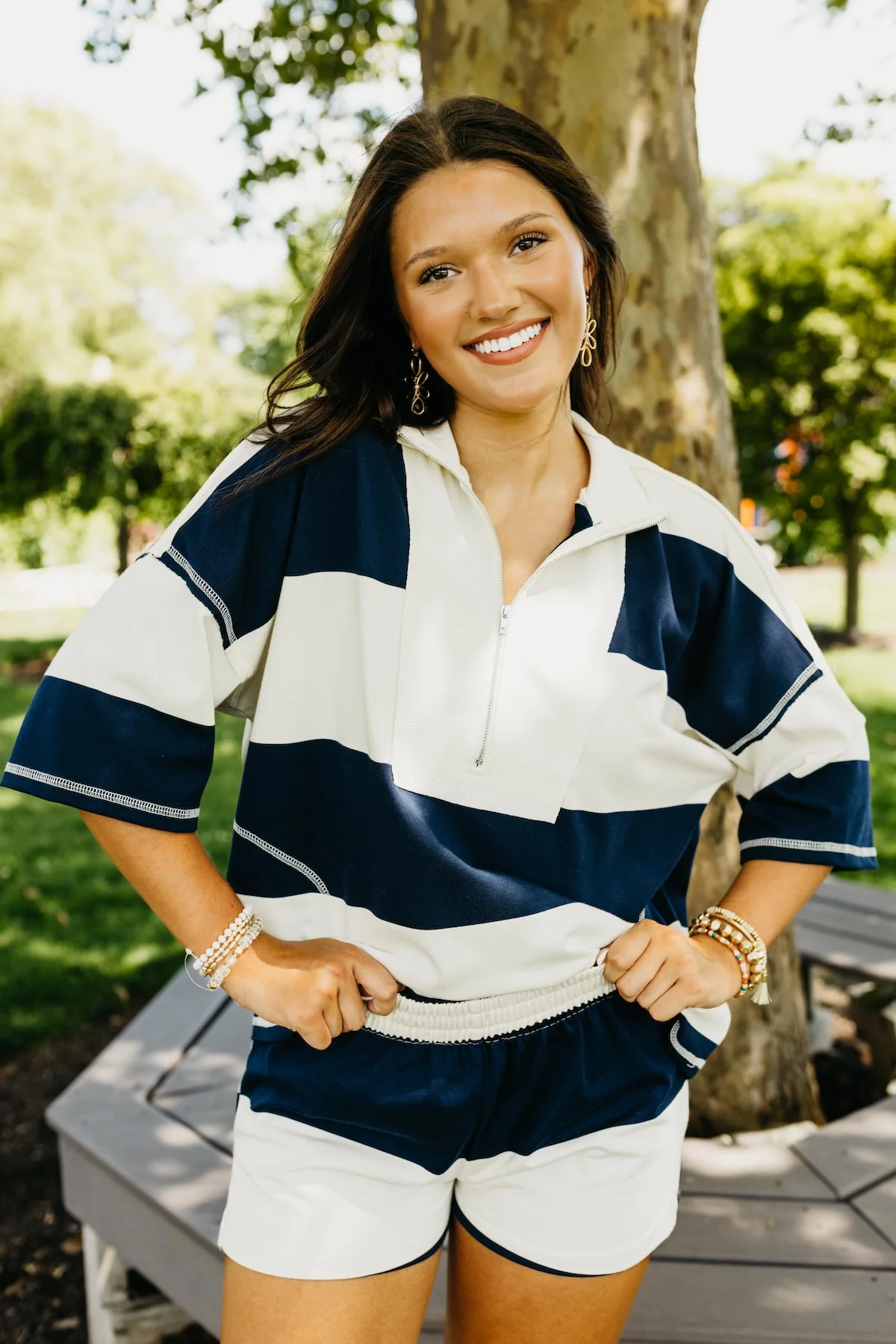 The Dax Half Zip Raglan Knit Top - Image 4