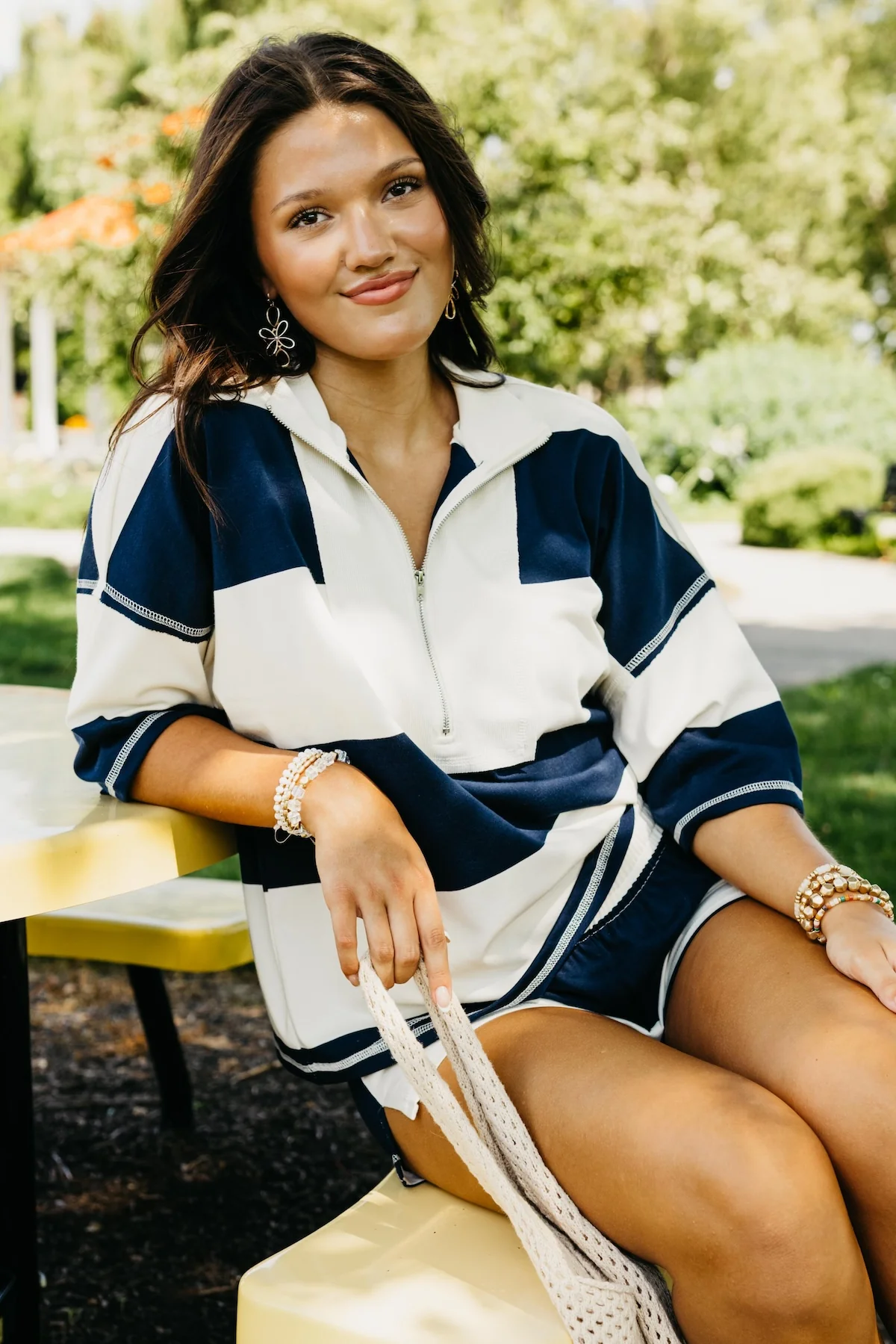 The Dax Half Zip Raglan Knit Top - Image 5