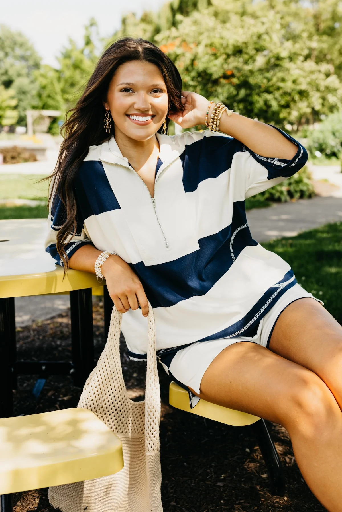 The Dax Half Zip Raglan Knit Top - Image 9