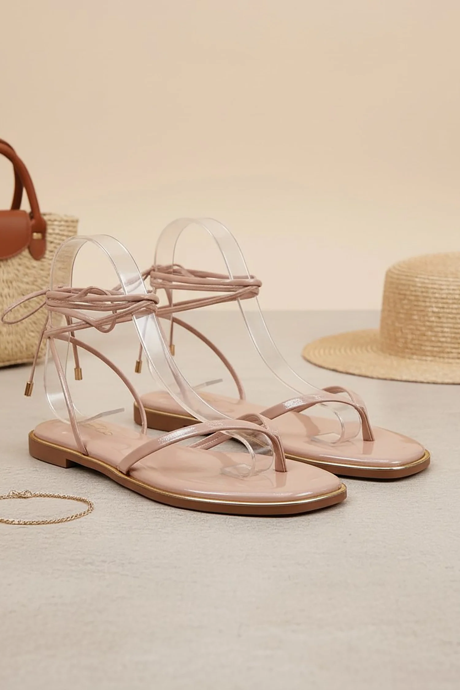 The Dazzle Ankle Tie Sandal - Image 4
