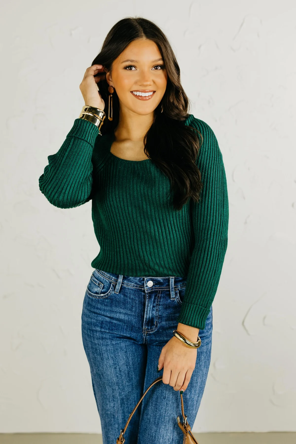 The Declan Ribbed Tie Back Sweater - Image 5