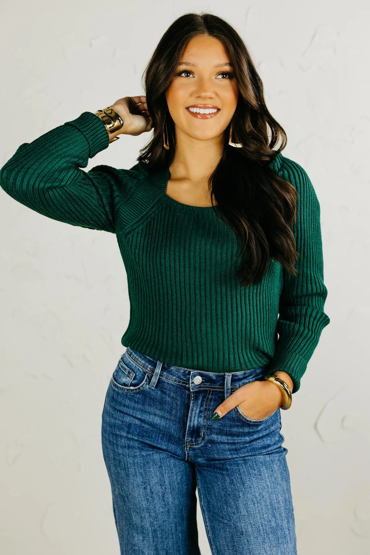 The Declan Ribbed Tie Back Sweater - Image 7