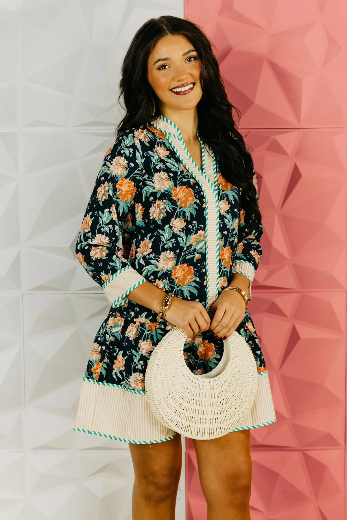 The Dena Floral Mini Dress - Image 3