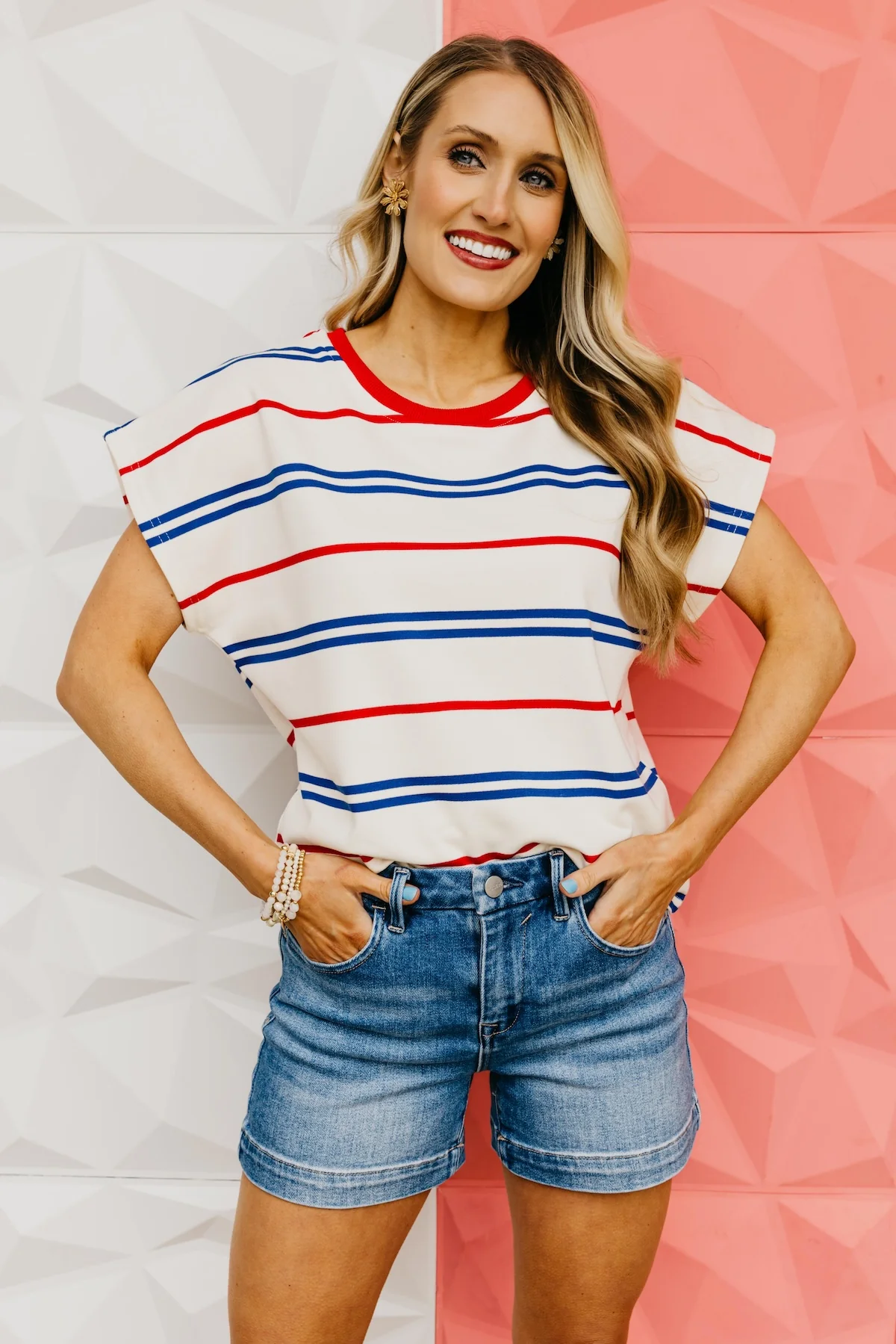 The Desmond Drop Sleeve Striped Top - Image 3