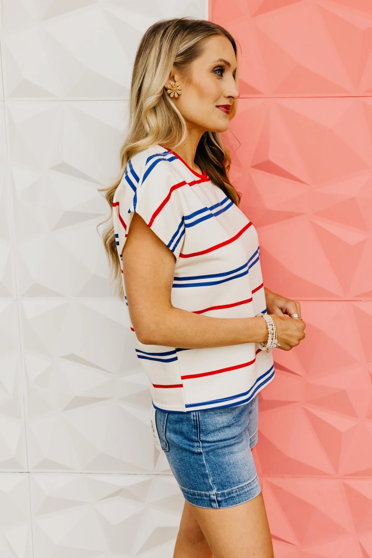 The Desmond Drop Sleeve Striped Top - Image 6