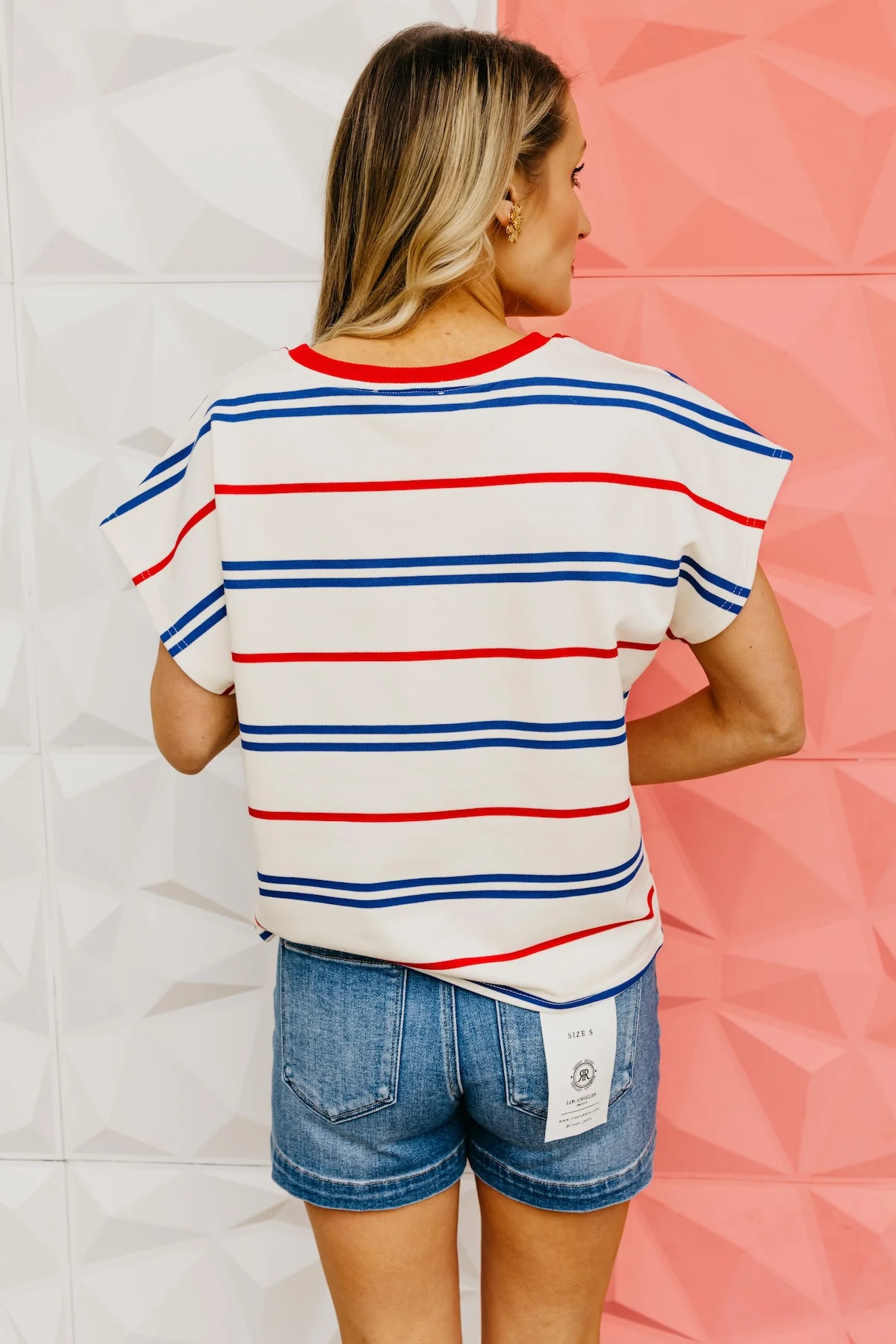 The Desmond Drop Sleeve Striped Top - Image 7