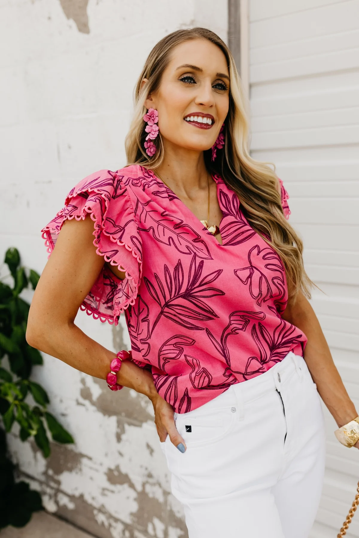 The Dexter Flutter Sleeve Blouse - Image 2