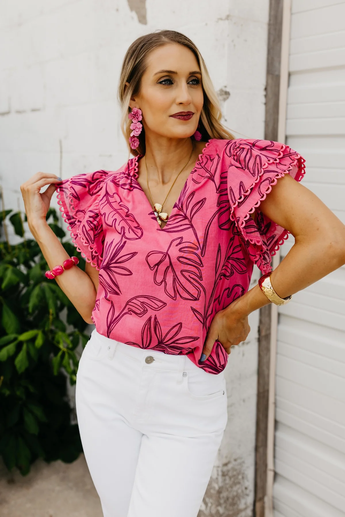 The Dexter Flutter Sleeve Blouse - Image 8