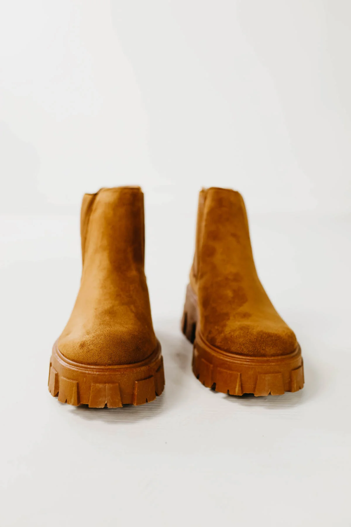 The Double Trouble Chelsea Bootie - Tan Suede - Image 3