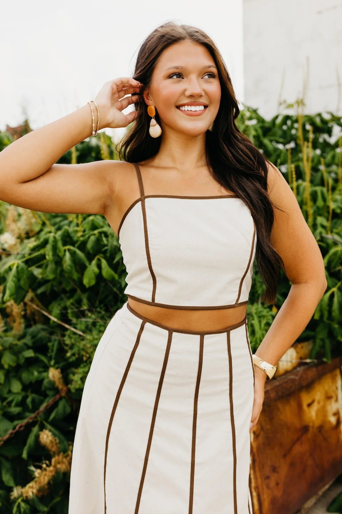 The Drake Linen Binding Crop Top - Image 3
