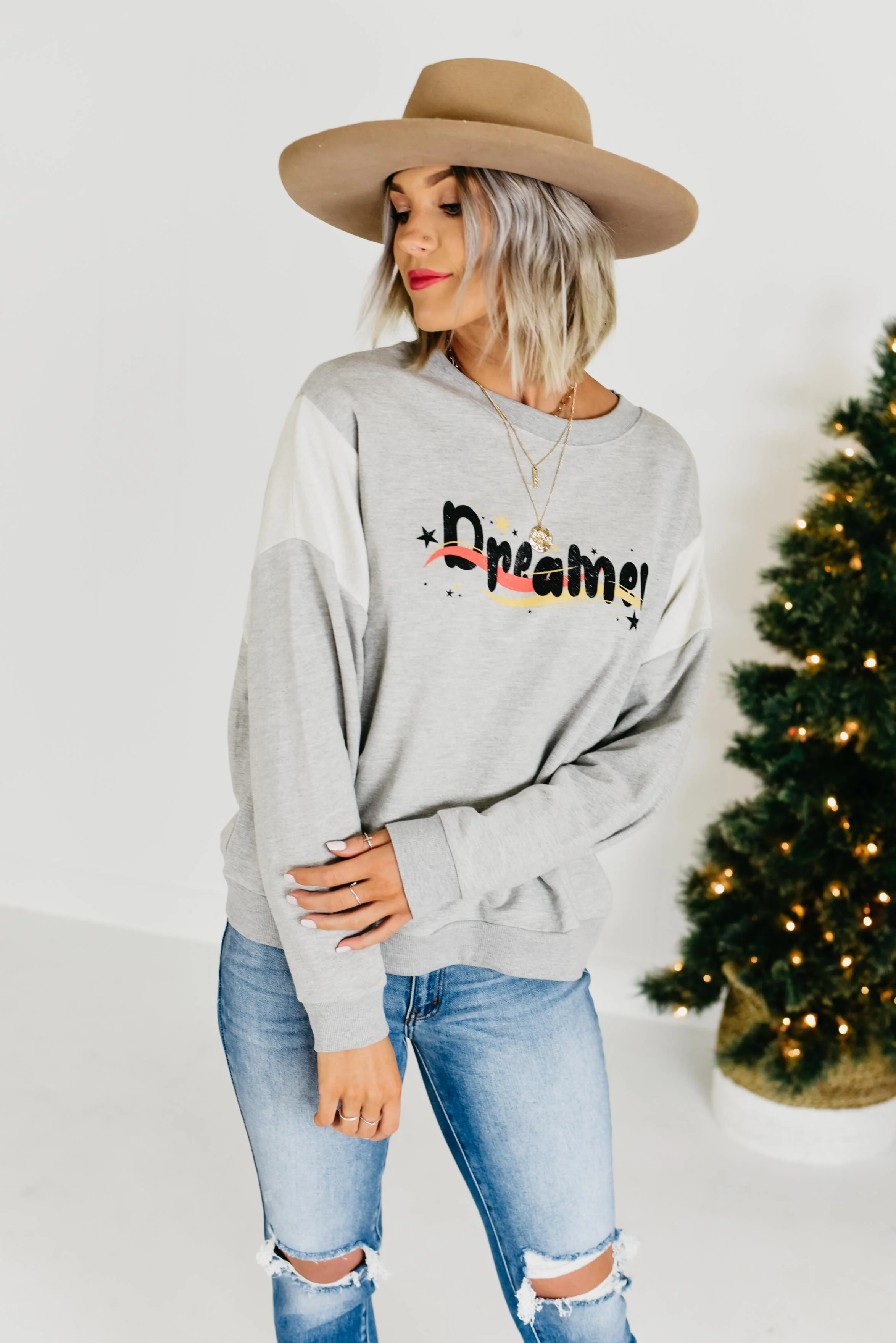 The Dreamer Sweatshirt - Heather Grey - Image 3
