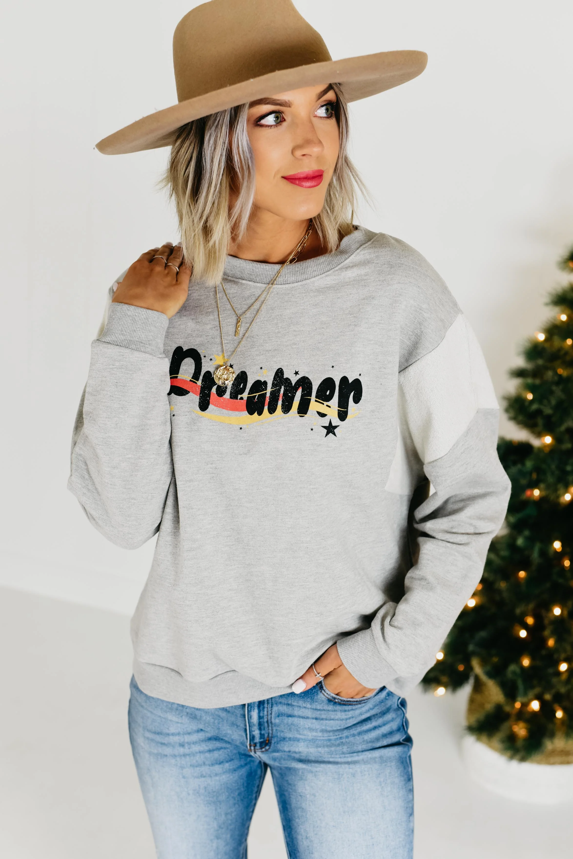The Dreamer Sweatshirt - Heather Grey - Image 5