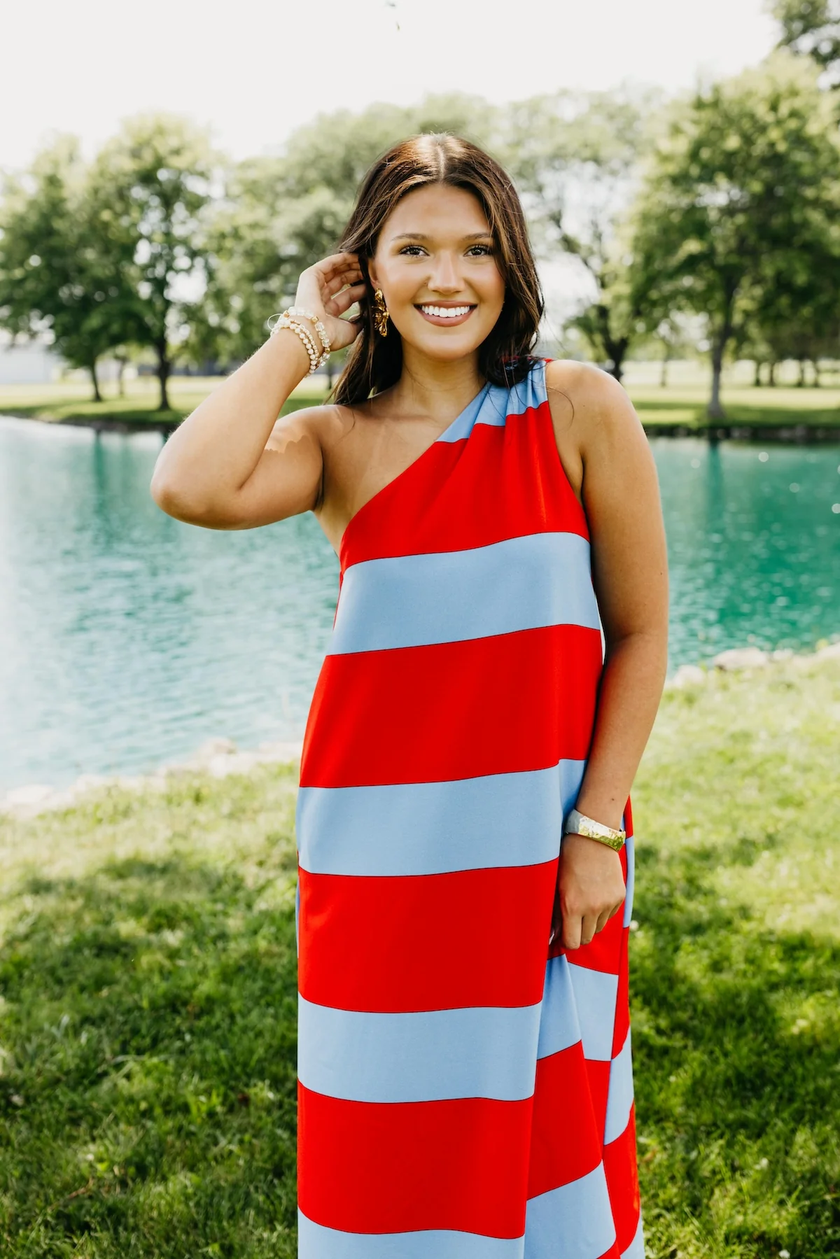 The Edith One Shoulder Maxi Dress - Image 3