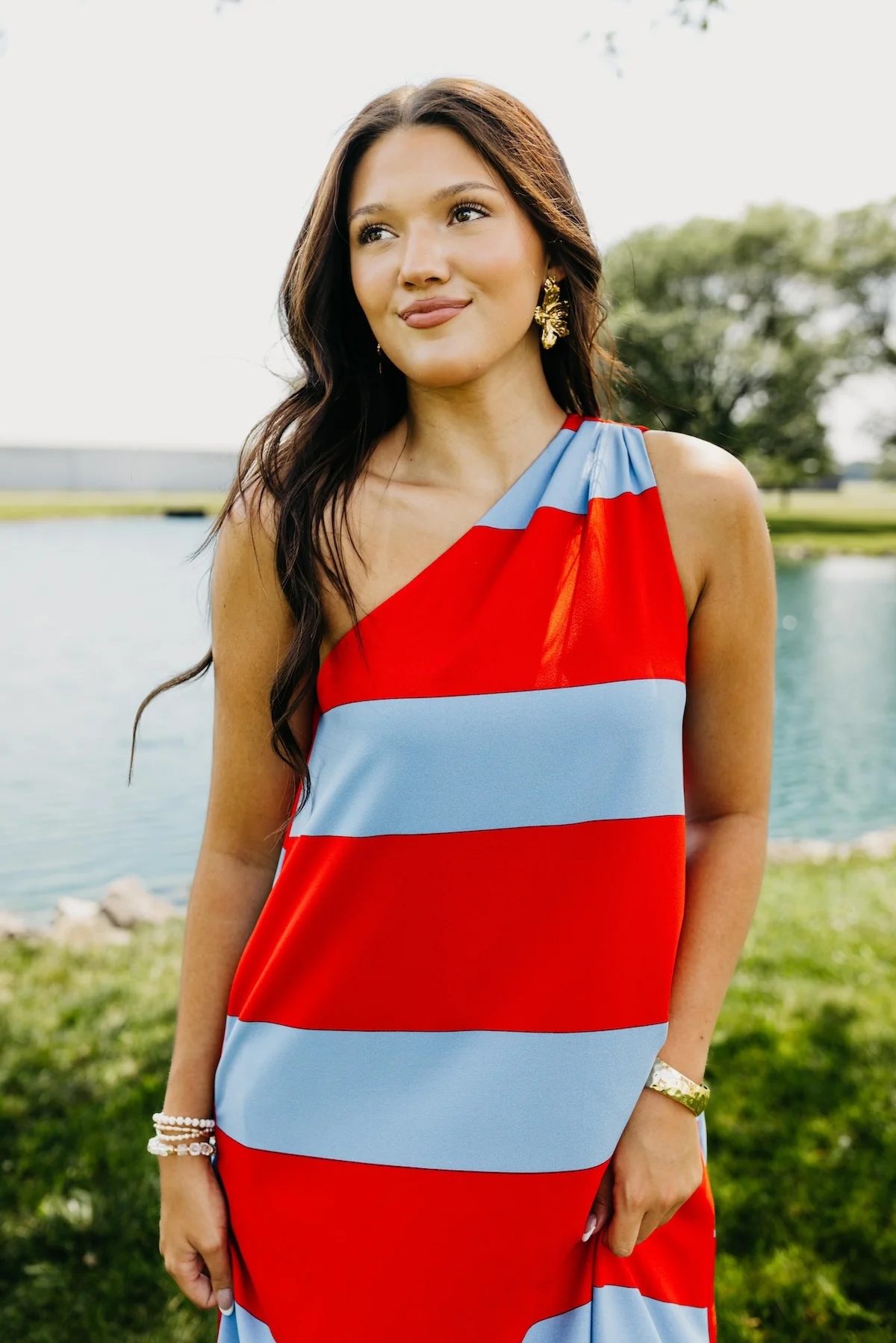 The Edith One Shoulder Maxi Dress - Image 5