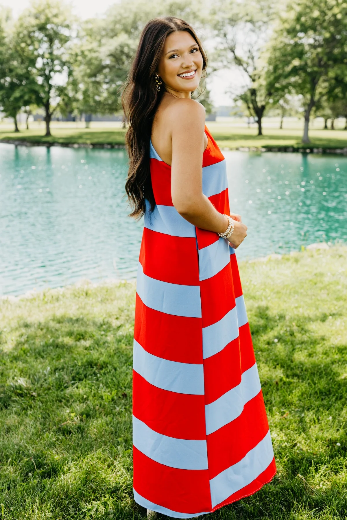 The Edith One Shoulder Maxi Dress - Image 7